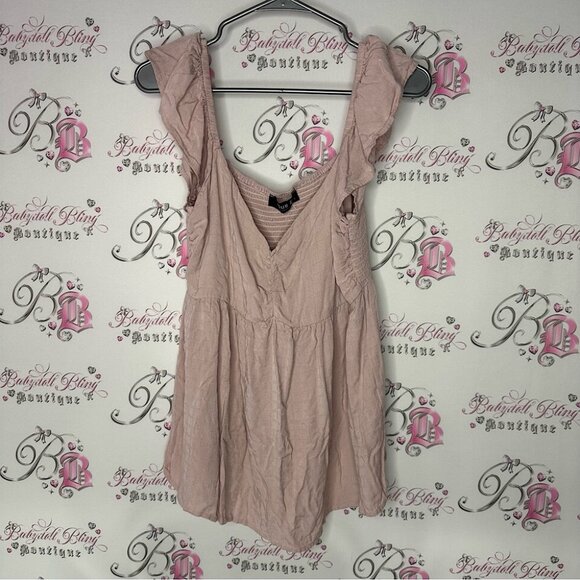 Blue B tank top frilly shoulder straps Pink Ruffle Sleeve Top - Picture 8 of 8